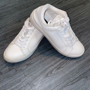 Timeless, chic white sneakers.